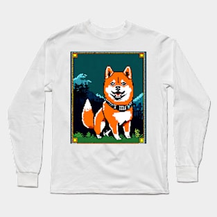 cute shiba Long Sleeve T-Shirt